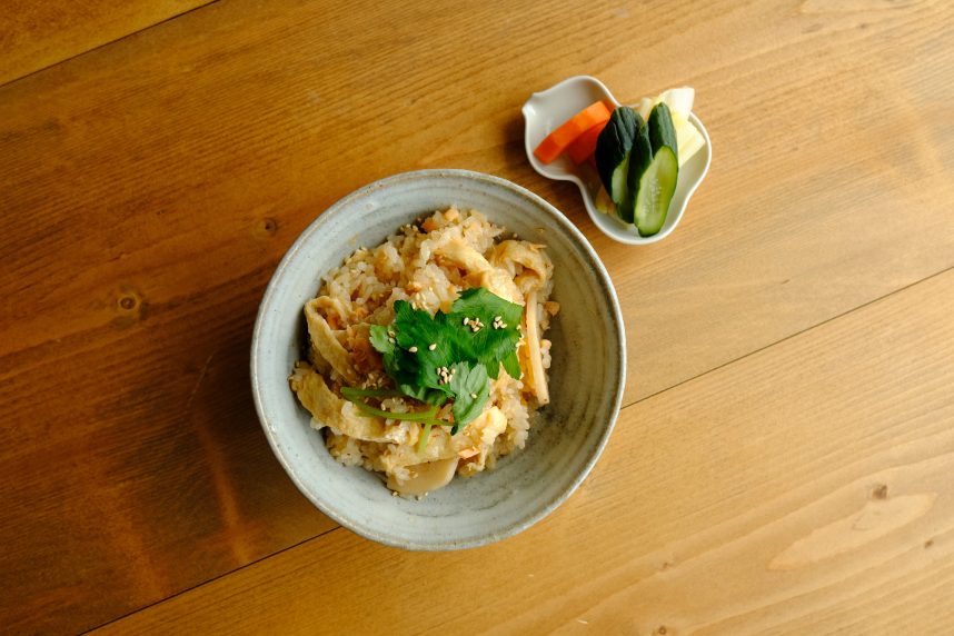 レンコンと鮭の炊き込みご飯7